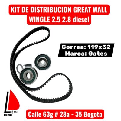 KIT DE DISTRIBUCION GREAT WALL WINGLE 3 - 5 DIESEL 2.8TC