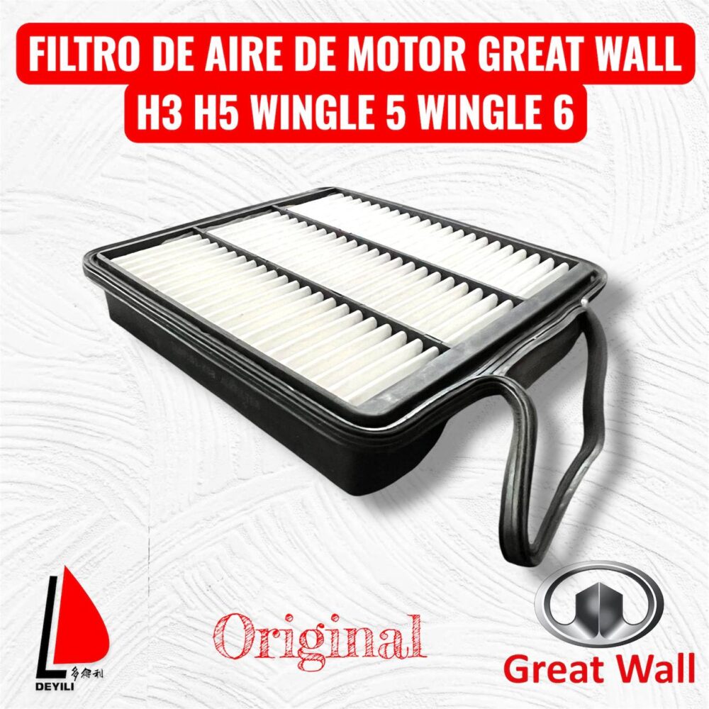 FILTRO AIRE DE MOTOR GREAT WALL HAVAL H3 H5 WINGLE 5 - 6
